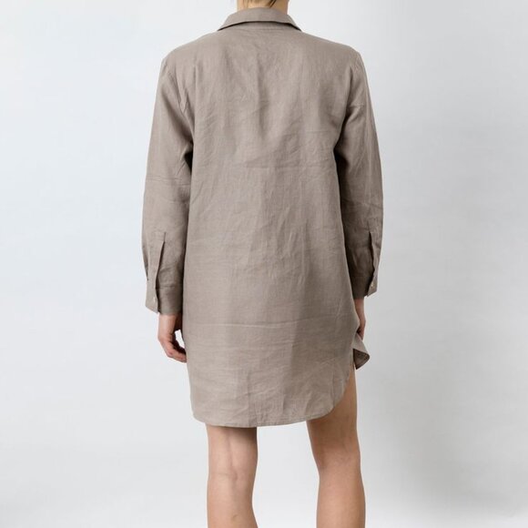 Cultiver Claude Linen Button Down Shirt - Picture 2 of 3